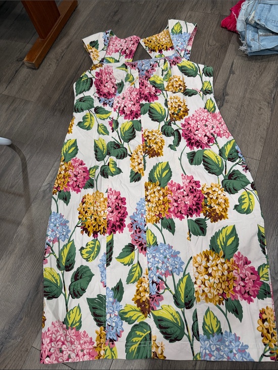 Anthropologie Dresses & Skirts - Floral Sundress - White with Pink, Yellow & Blue Flowers